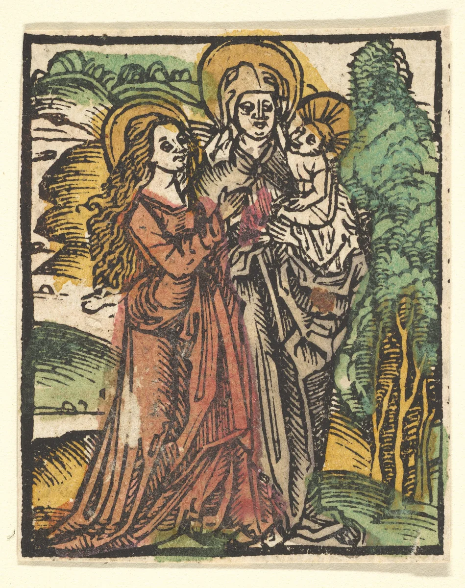 St. Anne (copy) by Hans Baldung, print, 1511-1600
