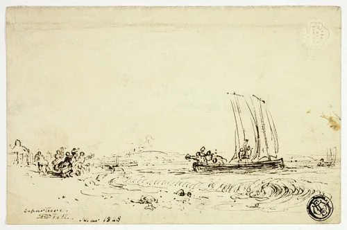 Departure by David Octavius Hill, drawing, 1848-1870