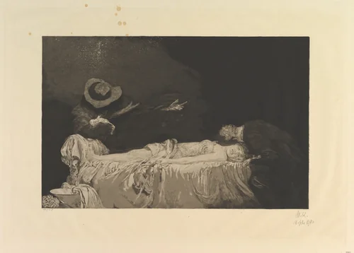 Death (from the series A Love) by Max Klinger, print, 1887-1903