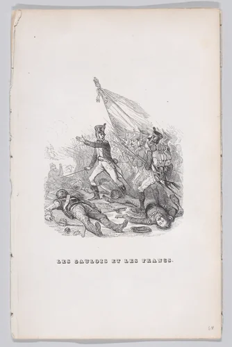The Gauls and the Franks, from "The Complete Works of Béranger" by J. J. Grandville, print, 1836