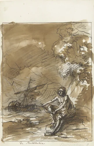 De Revolutie, decoratie op het Koningsplein, 1795 by Jurriaan Andriessen, drawing, 1795