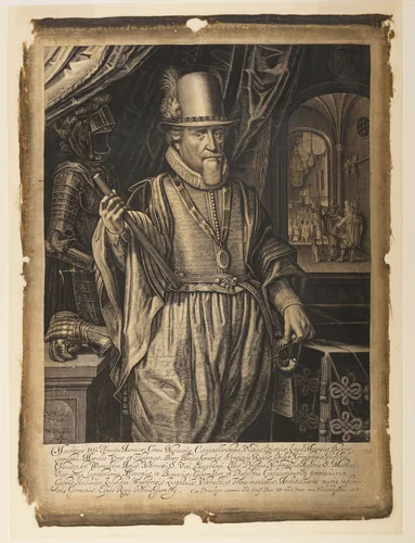Maurits, Prince of Orange-Nassau by Willem Jacobsz Delff, print, 1618