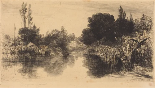 Shere Mill Pond (The Larger Plate) by Francis Seymour-Haden, print, 1860