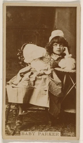 Baby Parker, from the Actresses series (N245) issued by Kinney Brothers to promote Sweet Caporal Cigarettes by Kinney Brothers Tobacco Company, photograph, 1890
