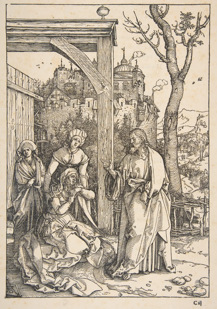 Christ Taking Leave of His Mother, from "The Life of the Virgin" by Albrecht Dürer, print, 1511