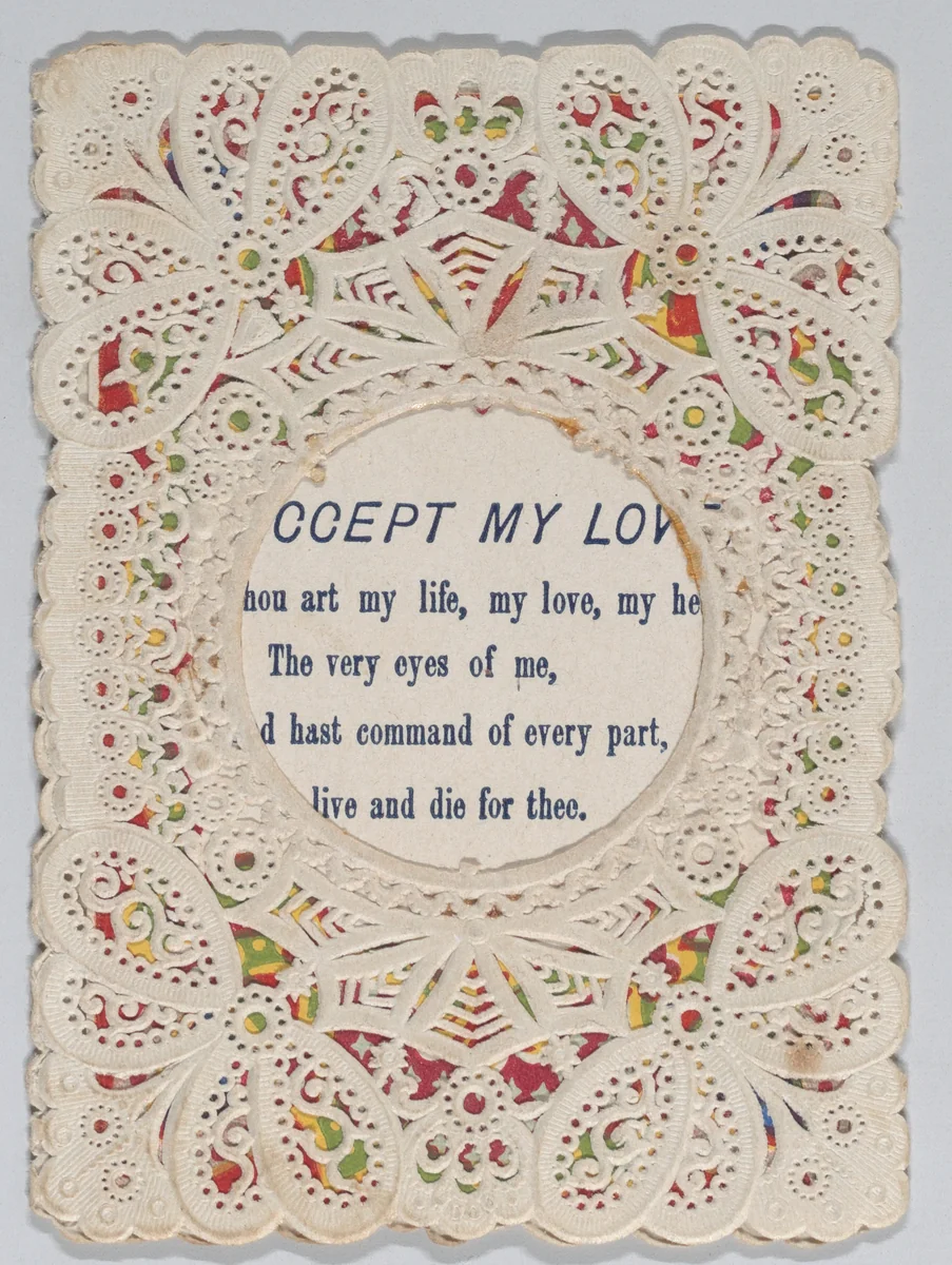 Valentine by anonymous, other, 1880