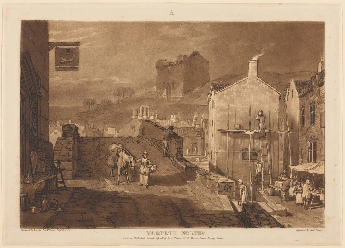 Morpeth by Charles Turner
Joseph Mallord William Turner, print, 1809
