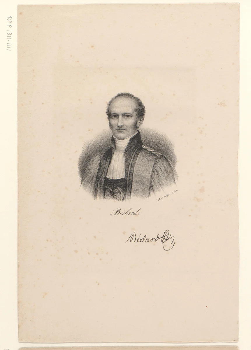 Portret van Pierre-Augustin Béclard by anonymous, print, 1818-1842