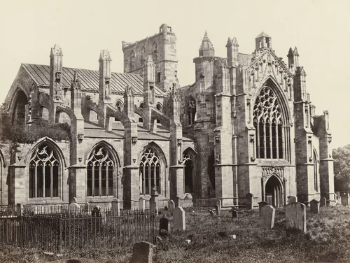 Melrose Abbey by Francis Frith, photograph, 1860