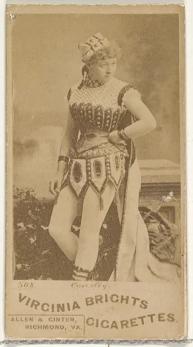 Card 508, Conolly, from the Actors and Actresses series (N45, Type 1) for Virginia Brights Cigarettes by Allen & Ginter, photograph, 1885-1891