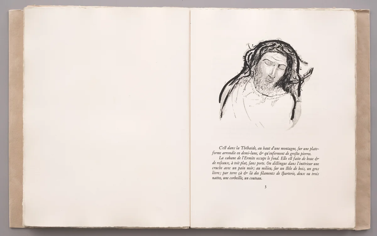 Headpiece (page 3) from La Tentation de Saint-Antoine by Odilon Redon, illustrated book, 1910