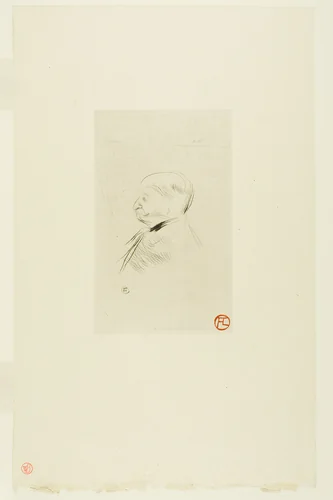 Portrait of a Man by Henri de Toulouse-Lautrec, print, 1898