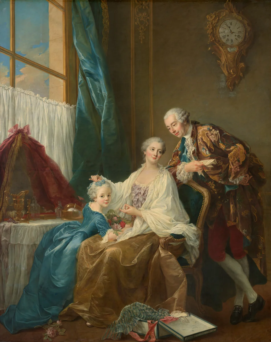 Family Portrait by François-Hubert Drouais, painting, 1756