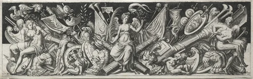 Combats and Triumphs by Etienne Delaune, print, 1560-1569