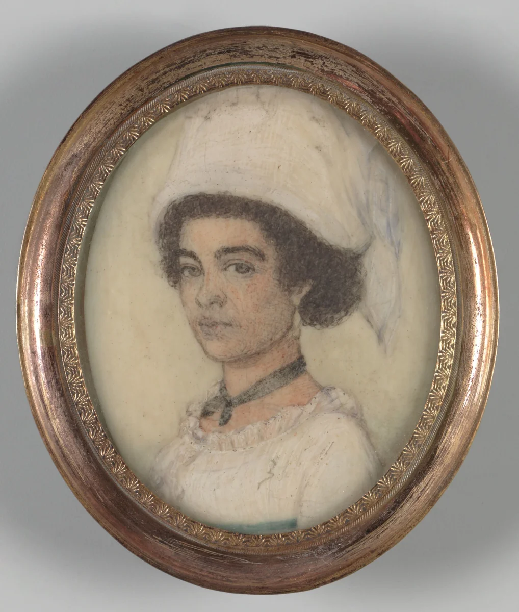 Portraits of Surinamese Girls by anonymous, painting, 1805