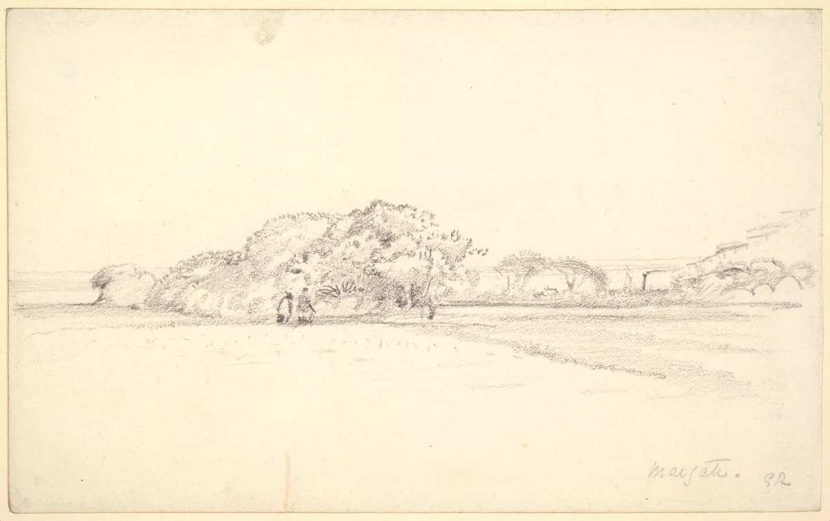 Landscape at Margate by George Richmond, drawing, 1840-1860