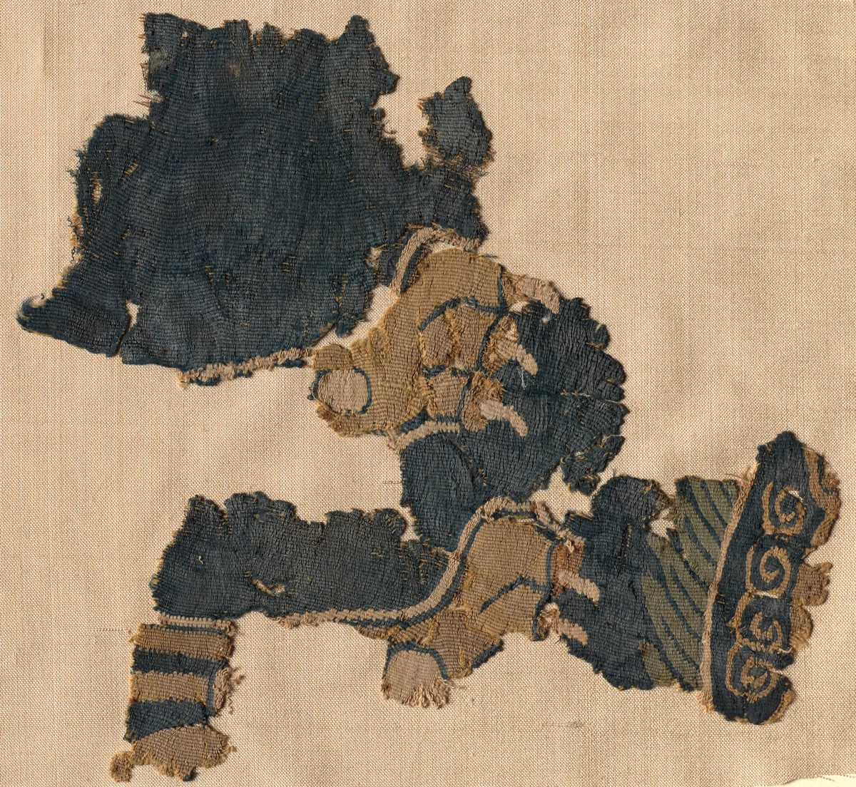 Fragment, probably from a large hanging by Unknown, textile, 900-1099