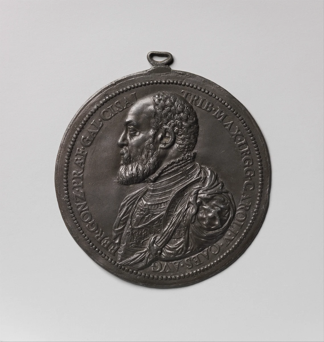 Ferrante Gonzaga, Count of Guastalla (1506–1557) by Leone Leoni, metalwork, 1555-1556