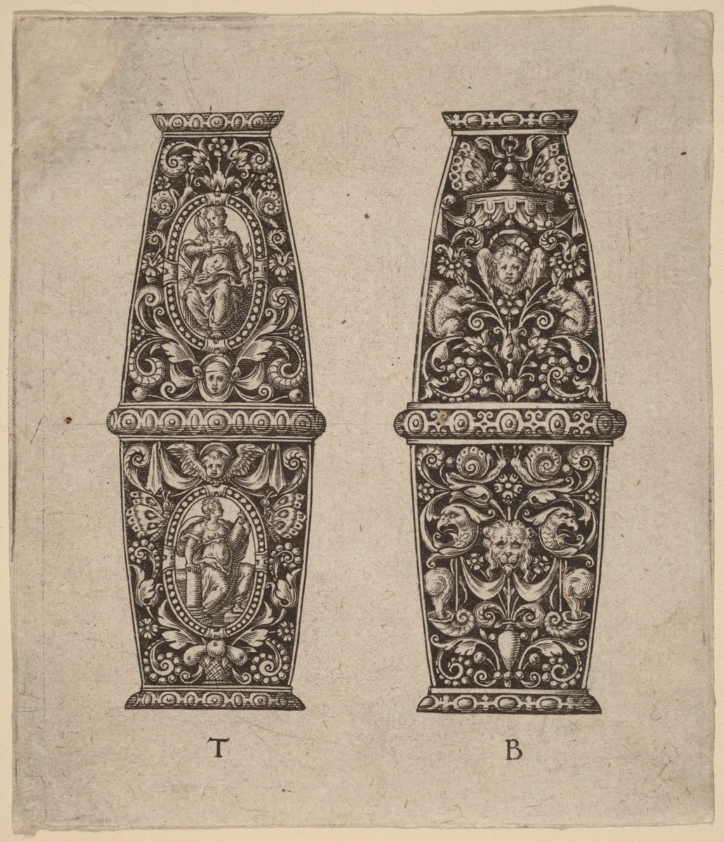 Ornament by Theodor de Bry, print, 1528-1598