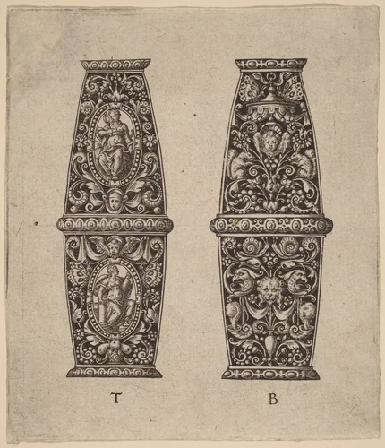 Ornament by Theodor de Bry, print, 1528-1598