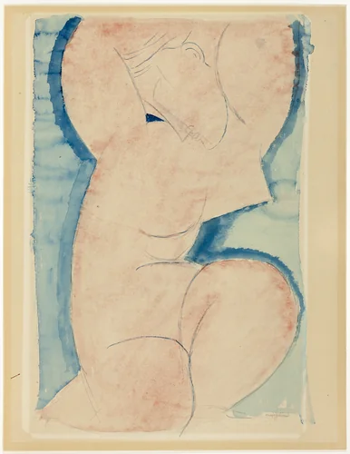 Caryatid by Amedeo Modigliani, painting, 1904-1920