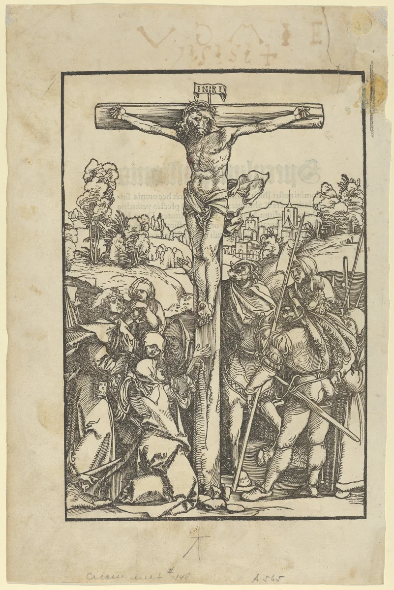 The Crucifixion, from "Speculum passionis domini nostri Ihesu Christi" by Hans Schäufelein, print, 1507