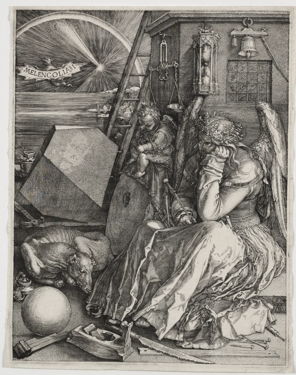 Melencolia I by Albrecht Dürer, print, 1514