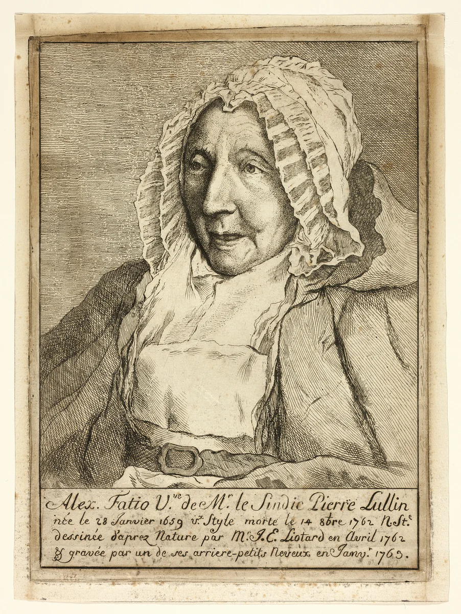 Madame Pierre Lullin-Fatio by Jean-Étienne Liotard, print, 1763