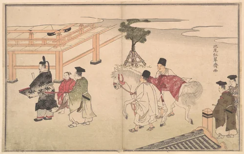 Hakuba no Sechie by Kitao Shigemasa (北尾重政), print, 1739-1820
