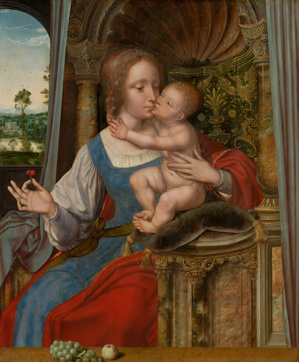 Madonna and Child by Quinten Massys, painting, 1525