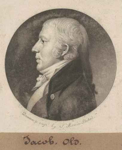 Evan William Thomas by Charles B. J. Févret de Saint-Mémin, print, 1798-1803
