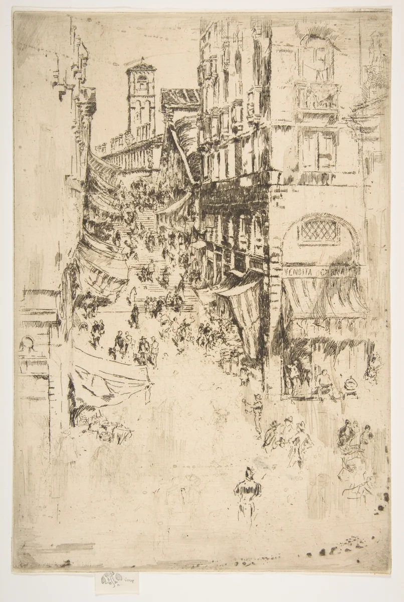 The Rialto by James McNeill Whistler, print, 1879-1880