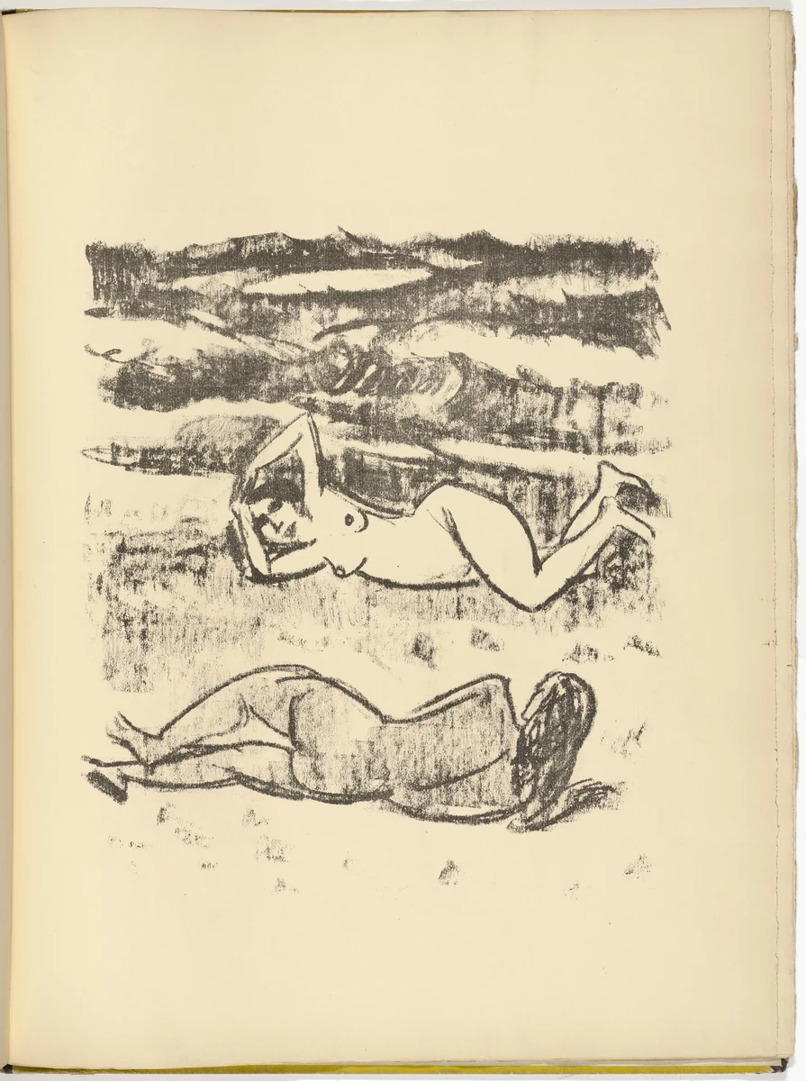 Untitled (plate, facing page 32) from Die Samländische Ode (The Samland Ode) by Max Pechstein, illustrated book, 1918