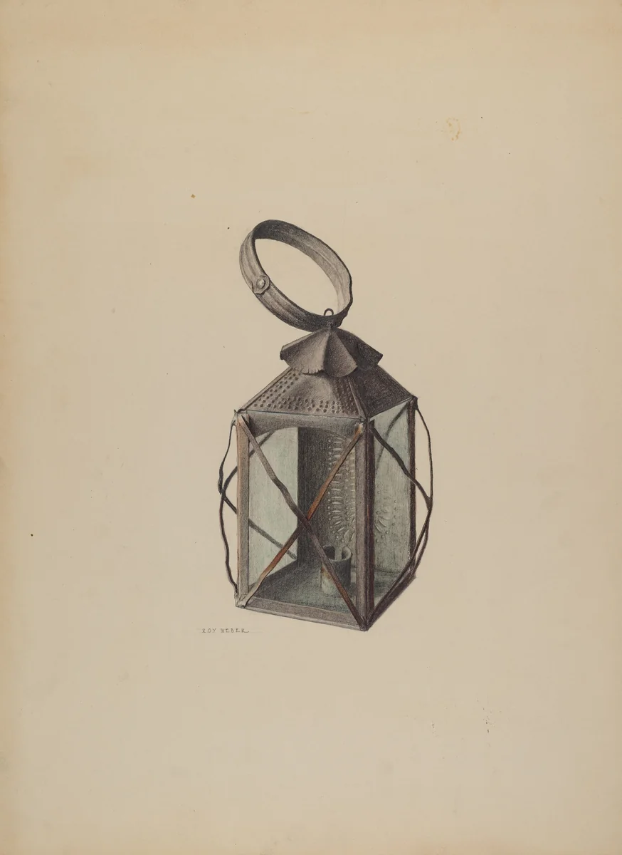 Lantern by Roy Weber, index of american design, 1938