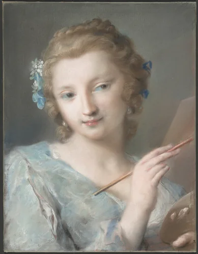Allegory of Painting by Rosalba Carriera, drawing, 1730-1739