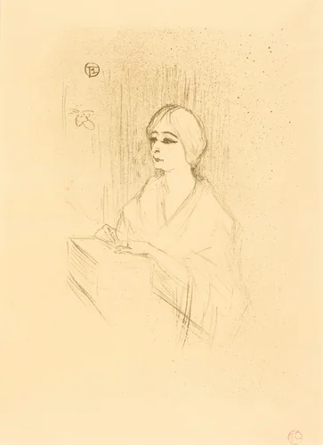 Yahne in His Box (Yahne dans sa loge) by Henri de Toulouse-Lautrec, print, 1895