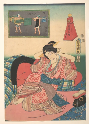 Twelve Hours of Spring Pleasures: Hour of the Dragon by Utagawa Kunisada (歌川国貞), print, 1786-1865