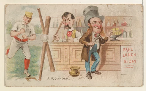 A Rounder, from the Talk of the Diamond set (N135) issued by Duke Sons & Co., a branch of the American Tobacco Company by W. Duke, Sons & Co., print, 1888