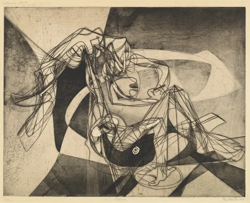 Cronos by Stanley William Hayter, print, 1944