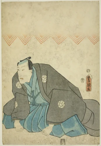 Memorial Portrait of the Actor Ichikawa Danjuro VIII by Utagawa Kunisada (歌川国貞), print, 1854