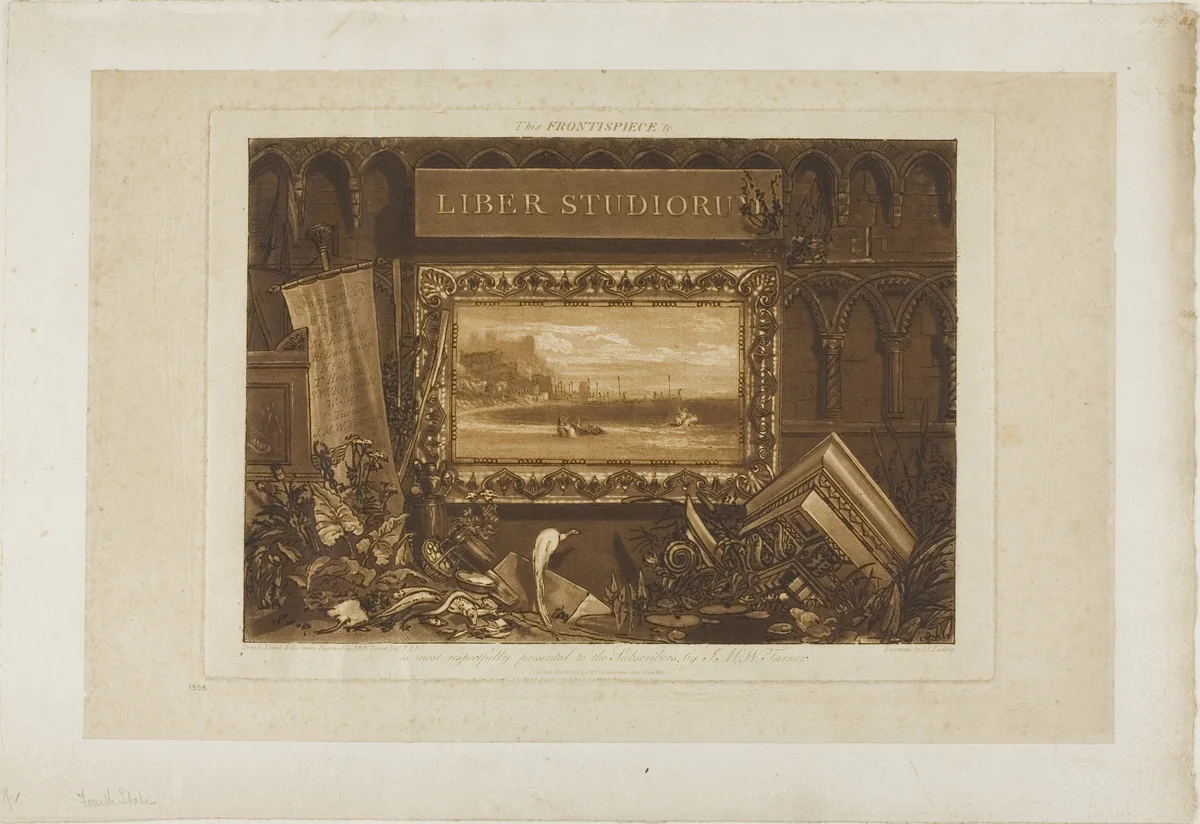 The Frontispiece to Liber Studiorum by Joseph Mallord William Turner, print, 1812