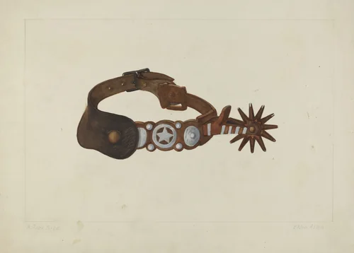 Spur by Eldon Allen, index of american design, 1935-1942