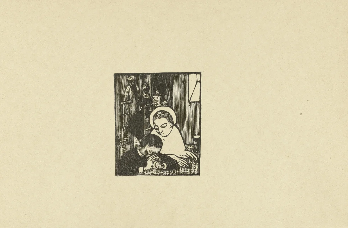 Illustratie bij gedicht in dichtbundel Sagesse van Paul Verlaine by Maurice Denis, print, 1895