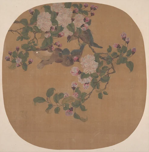 Flowers with Birds by Unidentified Artist, painting, 1368-1911