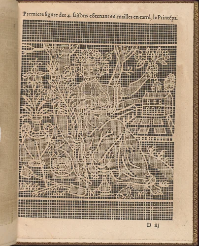 La Pratique de l'Aiguille, page 14 (recto) by Matthias Mignerak, book, 1605