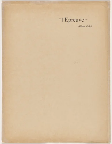 L'Épreuve (album 3, deluxe edition) by Paul Edouard Crébassa
Paul-César Helleu
Jacques-Emile Blanche
Henri Fantin-Latour
Eugène Delâtre
Jean-Louis Forain
Georges Daniel de Monfreid
Henri-Gustave Jossot
Félicien Rops
Maurice Dumont
Paul Gauguin, portfolio, 1895
