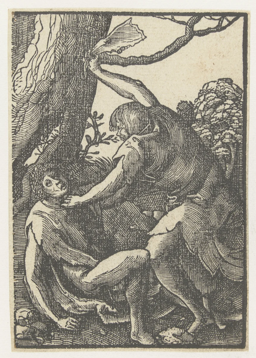 Kain doodt Abel by anonymous, print, 1518-1522