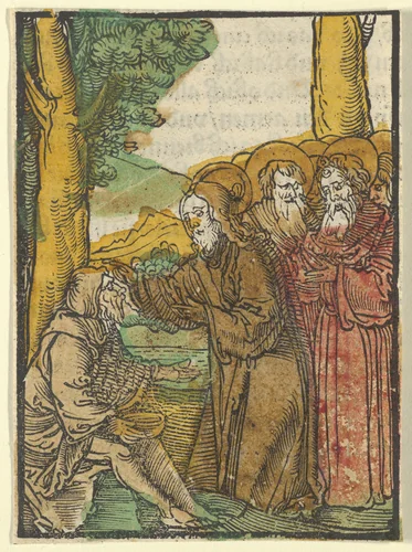Christ Healing the Blind, from Das Plenarium by Hans Schäufelein, print, 1517