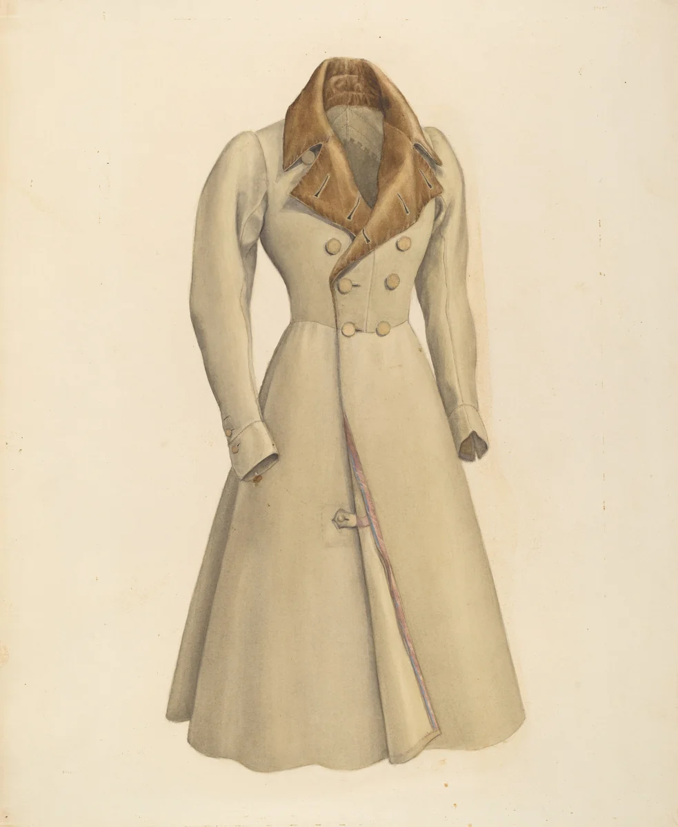 Man's Top Coat by Henry De Wolfe, index of american design, 1940