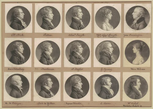 Saint-Mémin Collection of Portraits, Group 49 by Charles B. J. Févret de Saint-Mémin, volume, 1800-1808